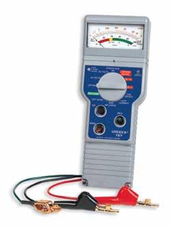 Performs circuit loss, circuit noise (metallic noise), and power influence tests. Built-in open meter. Locates up to 4 load coils. Single set up for Tip-Ring, Tip-Ground, and Ring-Ground tests.