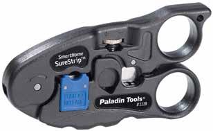 COMMUNICATIONs Combo UTP/Coax SureStrip Professional all-in-one cutter/stripper for coaxial and twisted pair cables. Cuts and strips multiple cable types: Coax: RG6, RG6 Quad and RG59.