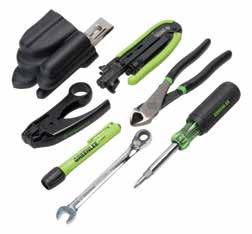 Offers the convenience in having six essential tools needed for coaxial repair and installation with a unique Grip Pack Pouch. Cat. No. ups no.