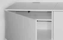 Depending on which solution you choose, you will have more or less compartments but all with a shelf included.