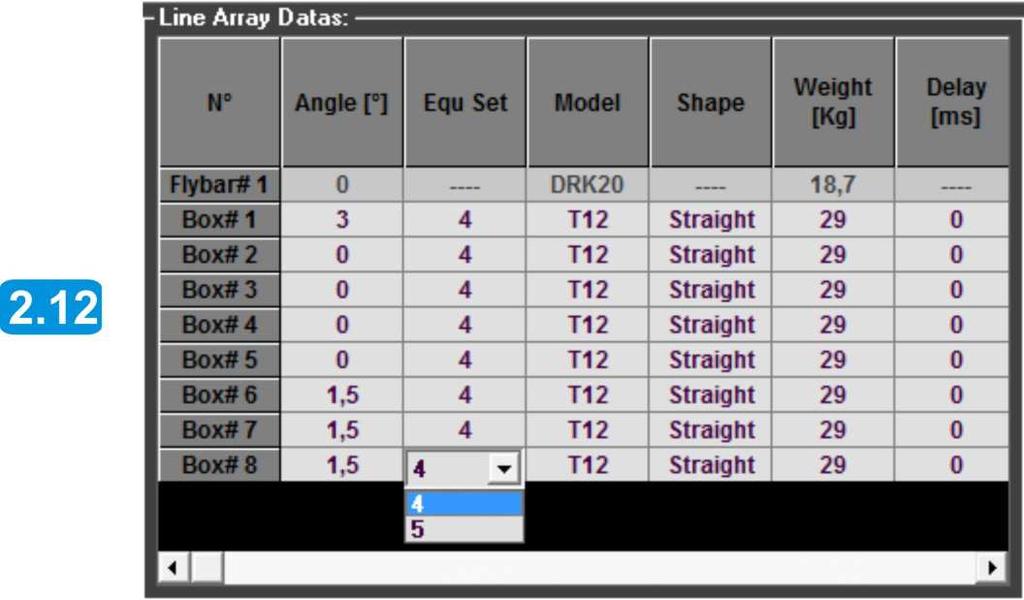 2), from there you can choose between some different appropriate EQ presets, according to the total number of cabinets of