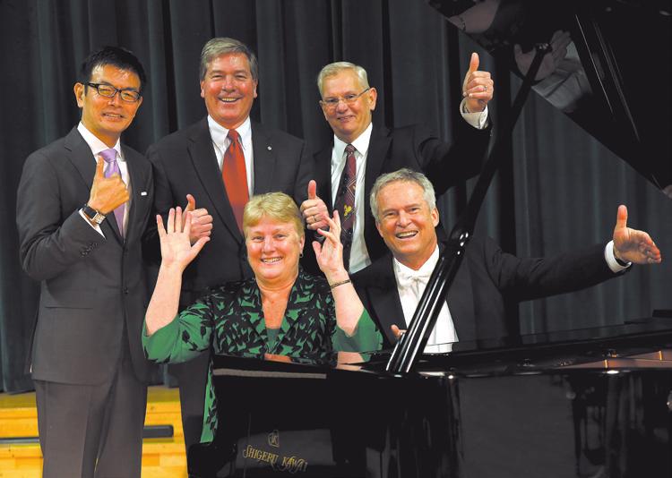 handmade Shigeru Kawai grand piano given to The Phil to share with the community