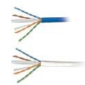 Network and IP Cables Category 5e 24AWG 4 twisted bare copper pairs Shielded version available, minimizing interference for a faster, stronger and safer connection Additional length, color and