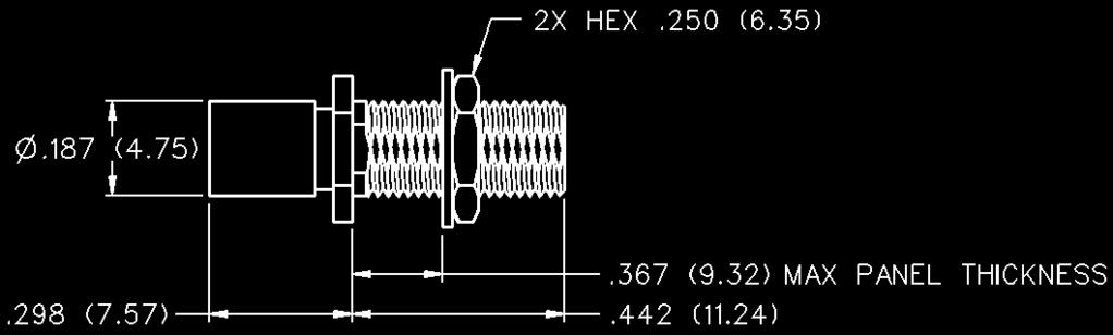 MCX - 50 Ohm Connectors In-Series Adapters and Terminations