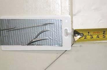 Larger than Standard measuring more than 125 H or more than 272 W The tape measure supplied with your installation kit has a tab attached that can be used (along with a piece of duct tape) to hold