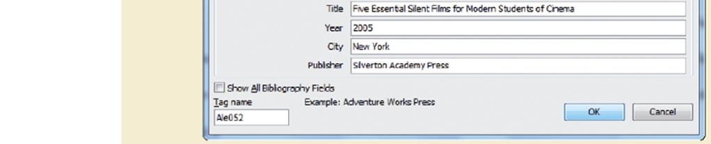 in the Citations & Bibliography group, and then select the