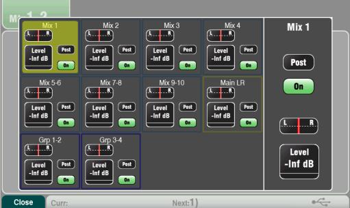 Choose PostEQ if you want the EQ but not the compressor to affect the monitor. Choose PostAll processing for FX sends. Mix to Matrix Sends The Qu24, Qu32 and QuPac include two stereo Matrix mixes.