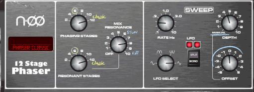 The unit produces a rich, lively and wide chorus sound with a suggestion of very mild phasing / flanging.