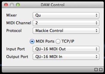 Apple Mac Windows PC USB audio streaming with Qu MIDI message control is supported natively by the Mac so it does not require any driver.