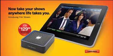 Stream not only delivers recorded and live TV shows to tablets and smartphones anywhere within the home network, it also wirelessly transfers recorded shows to mobile devices so favorites can be