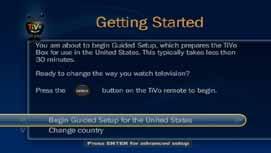 Connect TiVo box to TV via any video connection (HDMI, component, composite) and switch input on TV accordingly 2.