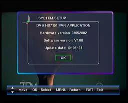 System Setup of DVB TV/Radio Timer 1. Press the Menu Button to enter the Main Menu and then select the Setting, System Setup, TV/Radio and Timer List. 2. Press the Buttons to select the program. 3.