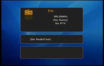 Operations of FM Select FM Function 1. Press the TV/DAB Button to select the FM option. 2.
