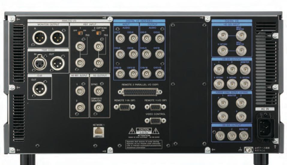 Operational Features Versatile Interfaces The SRW-5000/5500/5800 features a wide range of interfaces including: HD-SDI I/O HD-SDI