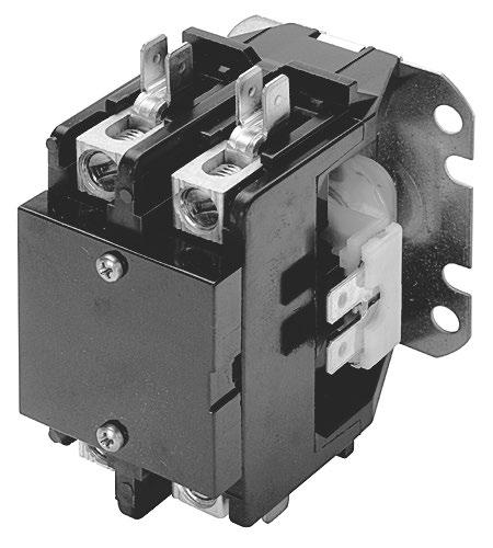 Definite Purpose Contactors 1 & 2 Pole - Series CDP2 One and Two Pole Definite Purpose Contactors with C Coil (Open type only) ➍ Full Load mps Poles Maximum H.P. Locked Rotor mps Resistive mps ➋ 1Ø 240V ➋ 480V 600V 120V 240V ➋ Catalog Number Price Each 30 ➊ 1 ➏ 150 75 50 40 1 2 CDP2-1P30- ➎ 64.