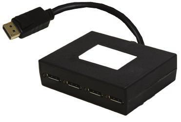 MST Pigtail Model: R06-MST-104-P Split and transmit signal up to 16 ft @ 1920x1080 to four