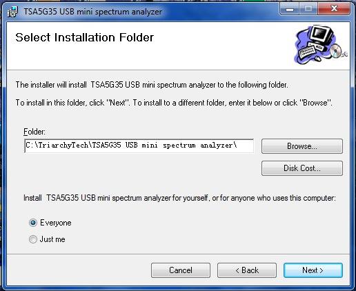 Figure 2 Select Installation Folder Click Next to install