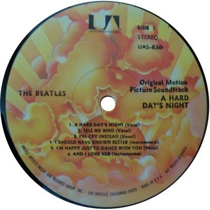 Label C has "STEREO" in thin print at the top right, and the title information is centered