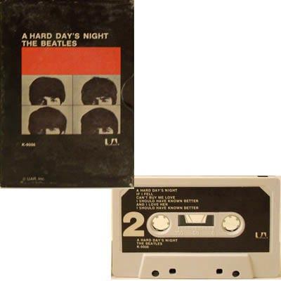 United Artists K-9006 Black-shelled tape with black paper label and 70 s logo. Cassette comes in slide-out black title box.