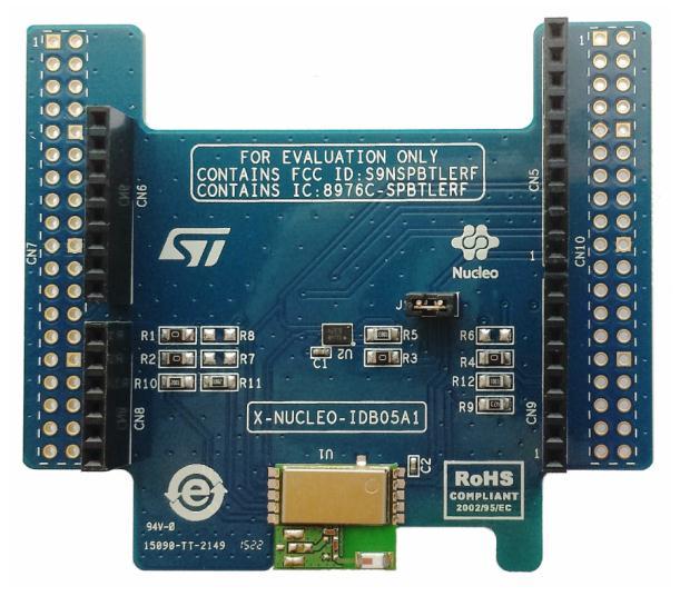 1 network processor BlueNRG-MS Integrated Balun (BALF-NRG-01D3) Chip antenna Compatible with STM32 Nucleo boards Equipped with Arduino UNO R3 connector Scalable solution, capable of cascading