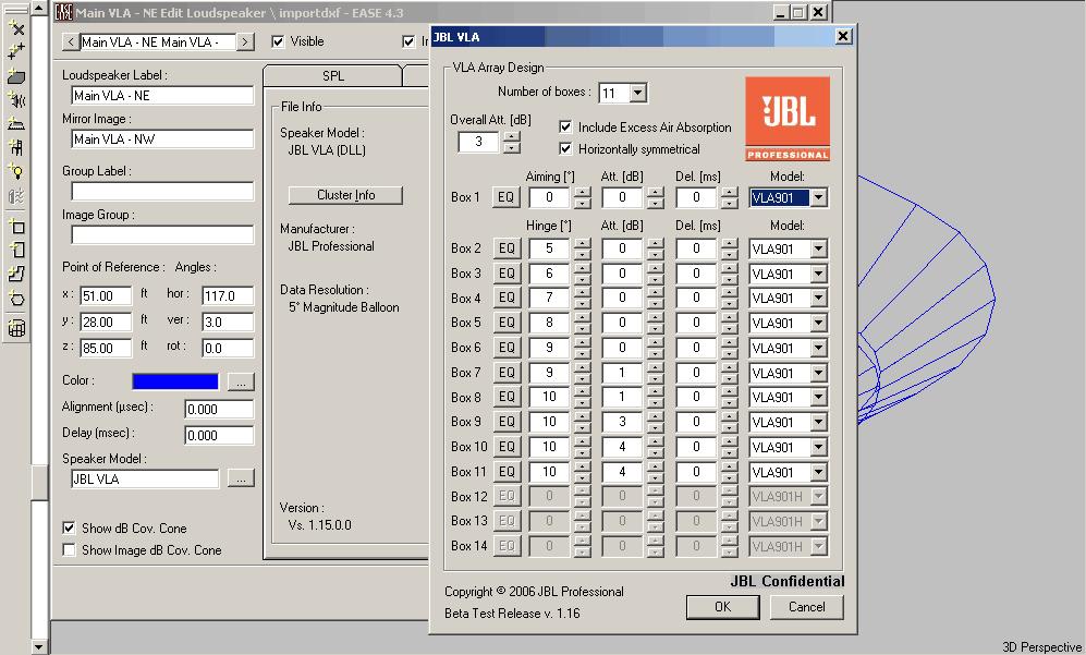 Figure 15: JBL VLA SERIES EASE Plug-in Suspension JBL provides (16) M10 points for attachment to third-party suspension hardware.