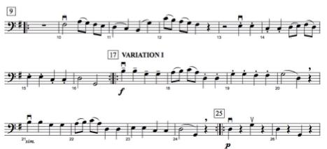 D. Mozart Variations, arr.