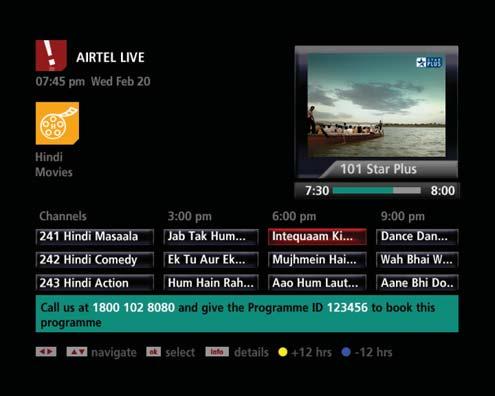 20 21 Airtel Live Enjoy Airtel Live Add more magic to your TV viewing experience with Airtel Live on digital TV. Here, you can access some of the best content from around the world.
