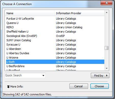 Starting an Online Search Step 1: open your EndNote Library Use the