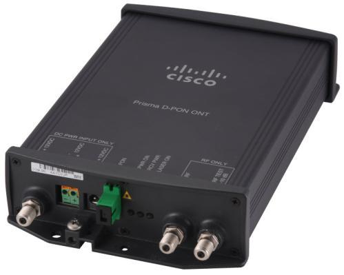 Prisma D-PON System ONT and Upstream Receiver The Cisco Prisma D-PON System is a fiber-to-the-home (FTTH) solution specifically designed for RF and DOCSIS based service providers.