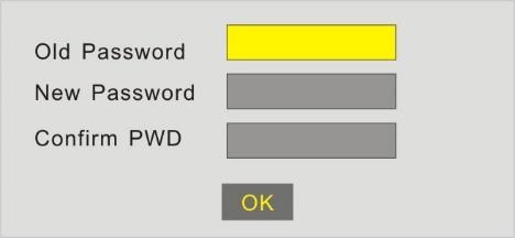 the access control level. This function is password-protected. The player will asks you to enter a password if you have enabled "PASSWORD" mode.