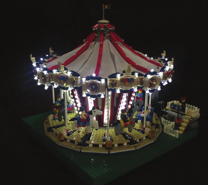 Lego 10196 Carousel The stock model, with invisible(*)