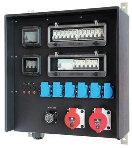 4P THERMOLENE wall mounted distribution box Terminal block 16 mm² 3P+N+PE 1x CEE 16A 400V