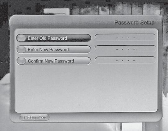 In "Storage Device Info", press YELLOW button to pop up the Password Setup window, and enter the new password. User may change the password any time.