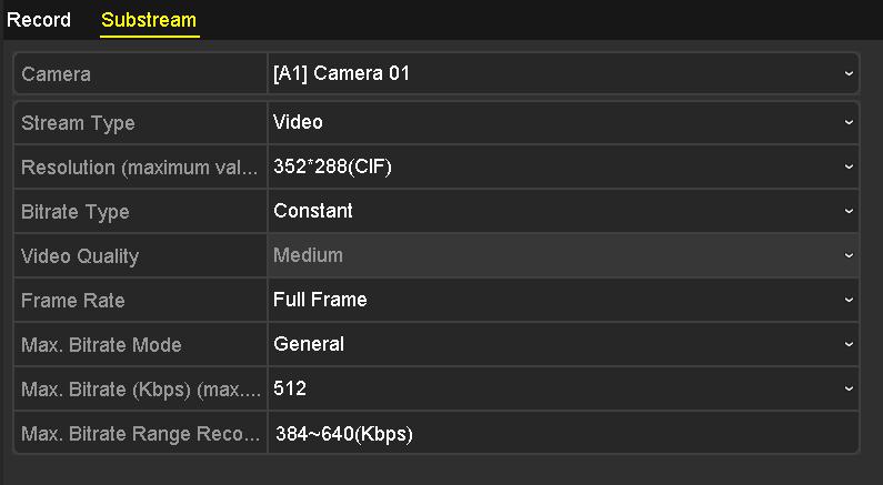 For network cameras, the parameters of Main Stream (Event) are not editable. 5. Click Apply to save the settings. 6.