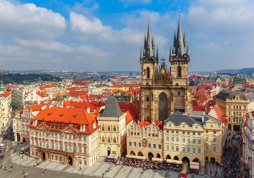The Old Town Square dates from the 12th century and started life as the central marketplace for Prague.
