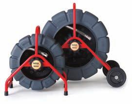 Reels Reels All SeeSnake drums are enclosed to avoid dirt getting on the floor while transporting. Rust-free, dent-resistant drums.