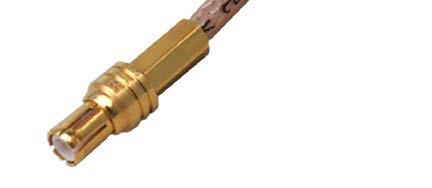 MCX Non-Magnetic RF Connectors Straight Crimp Type Plug - Solder or Crimp Contact -