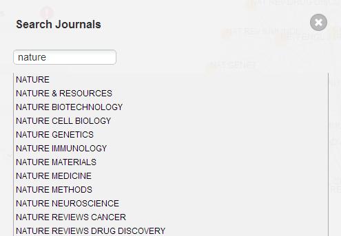 JOURNAL CITATION REPORTS JOURNAL BY
