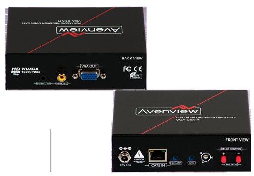 2. Introduction With only one cost effective CAT-5e cable, the Avenview VGA-C5A-R lets you extend VGA (WUXGA) to cover the distance up to 300m (1,000ft).