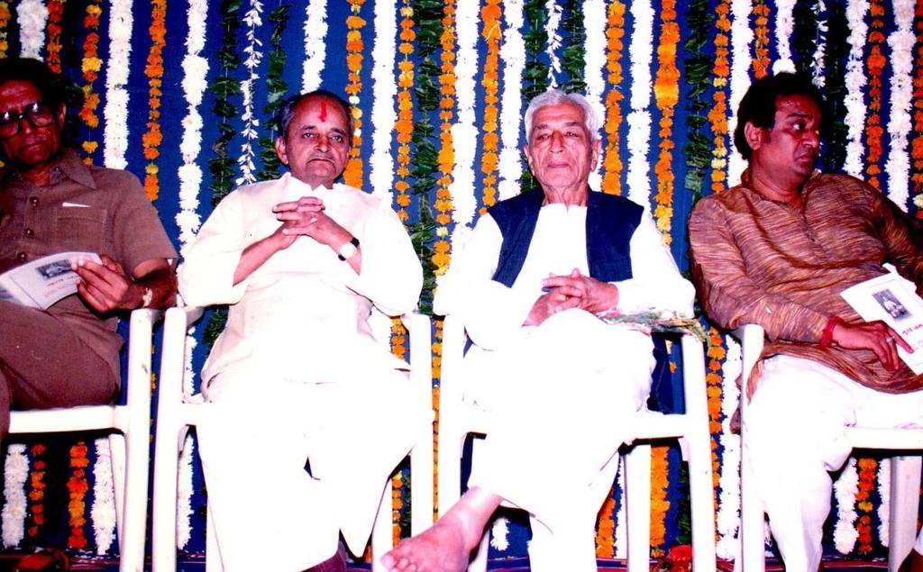In photo From Left-Prof.Markand Bhatt, Prof.S.K.