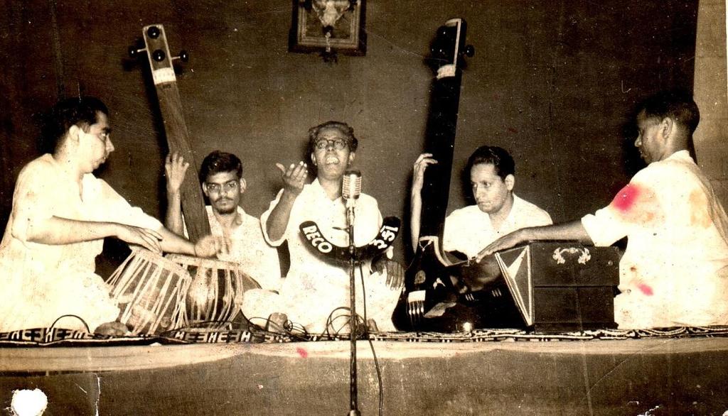 5:23 Pt.Raghunath D. Potdar. Pt.Raghunath potdar vocal artist in center Pandit Raghunath Potdar, born on 20 th August 1929, in Bedag village, in Miraj Taluka, dist. Sangli, where the great maestro Pt.