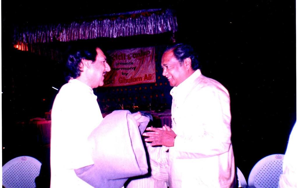 With Ghulam Ali