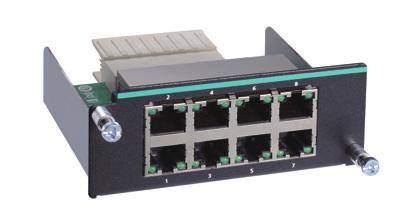 IM-6700A Series Fast Ethernet modules for IKS-6726A-2GTXSFP/IKS-6728A-4GTXSFP/ IKS-6728A-8PoE-4GTXSFP series switches Specifications Fast Ethernet Interface Modules, IM-6700A series IM-6700A-8TX