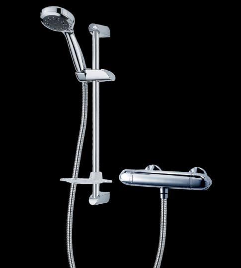 Unichrome Dart Exposed/Built-in mixer Code: UNDATHCM Unichrome Avon Dual Control This Edwardian-inspired mixer and 5 fixed head shower rose, lends a period elegance to your bathroom.