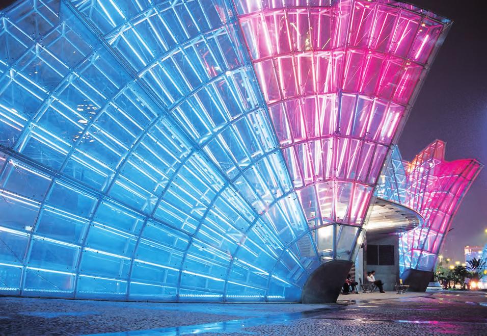 LED Clear Oval RGB Tube