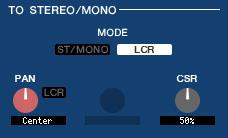 This is linked with the [PAN] encoder in the SELECTED CHANNEL section of the M7CL panel. Switches the signal sent from the input channel to the STEREO bus on/off.