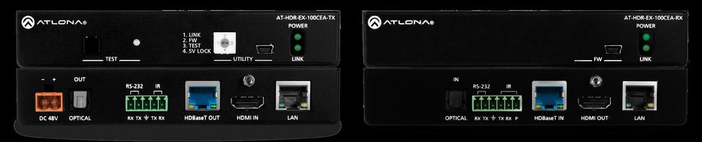 Introduction The Atlona is an HDBaseT transmitter/receiver kit for high dynamic range (HDR) formats. The kit is HDCP.