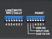 CONTOS AND FUNCTIONS Split Cue, Headphone Consoles are normally programmed at the factory for CUE to appear on the left channel, while + sum of the control room output appears on the right.