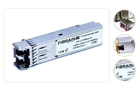 FTS-M12G-S85L-55M SFP 1000Base-SX, 850nm, multi-mode, 550m Description FTS-M12G-S85L-55M series SFP transceiver can be used to setup a reliable, high speed serial data link over multi-mode fiber.