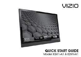 PACKAGE CONTENTS VIZIO LED HDTV with Stand Remote Control and